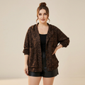 Leopard Print Hooded Jacket