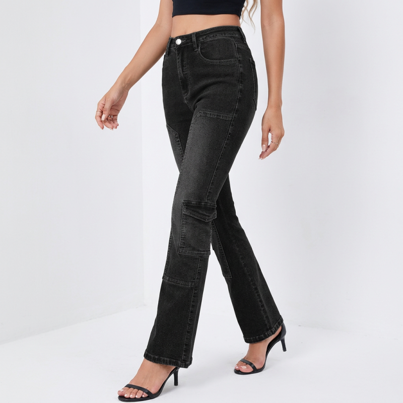Flared High-waisted Jeans
