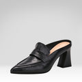 Pointed-toe High-heeled Mules