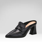 Pointed-toe High-heeled Mules