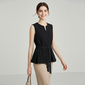 Sleeveless Top With A Fitted Waist