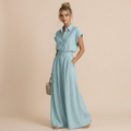 High-waisted Wide-leg Pants Two-piece Set