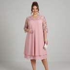 Plus-size Patchwork Dress