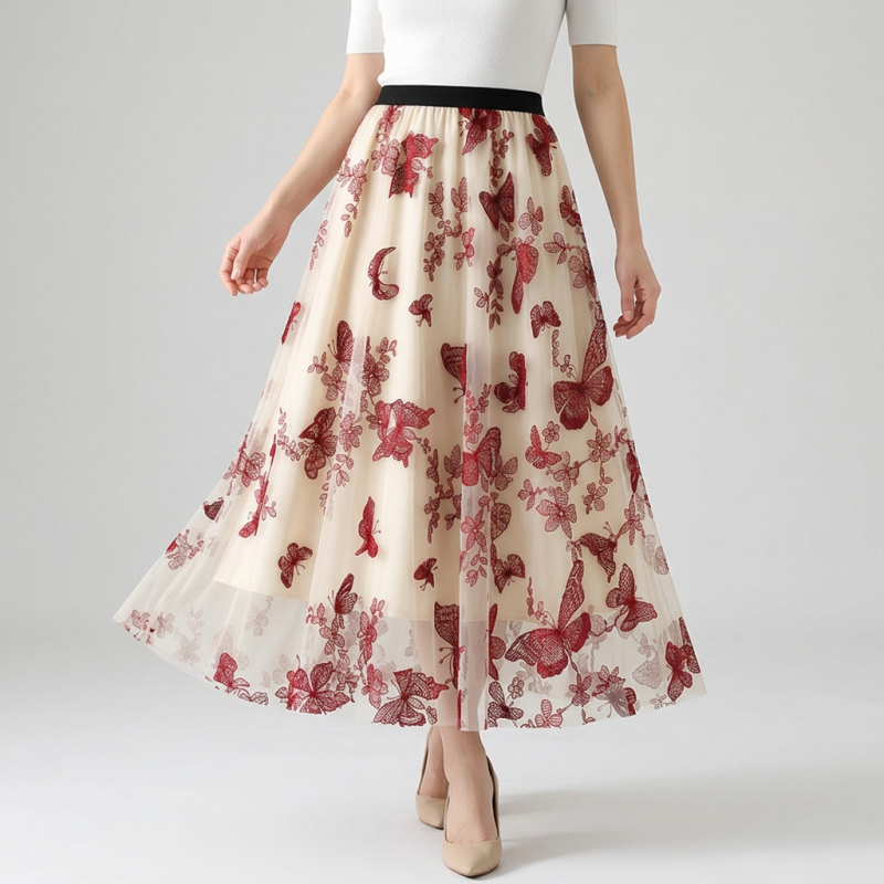 Lace Butterfly Skirt