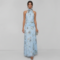 New Halter Neck Printed Dress