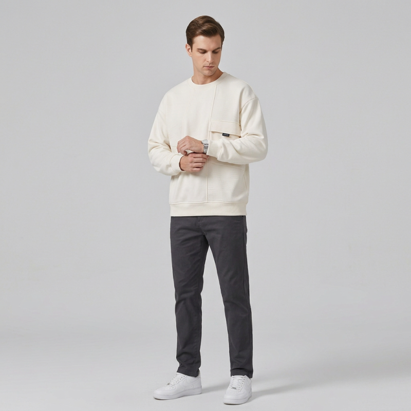 Color-blocked Fashion Sweatshirt