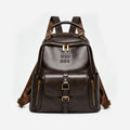 Soft Leather Casual Backpack