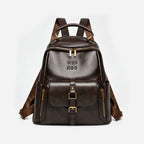 Soft Leather Casual Backpack