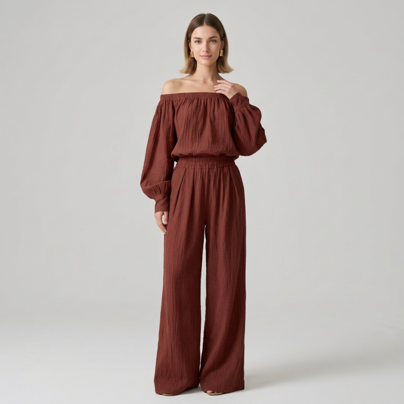 Elegant Off-shoulder Suit