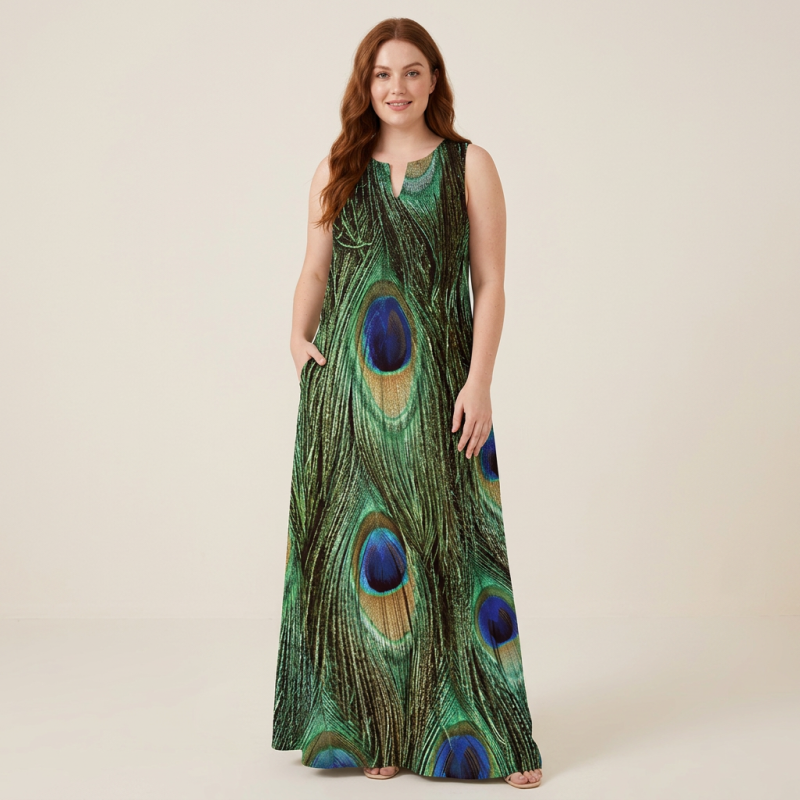 Elegant Peacock Dress