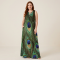 Elegant Peacock Dress