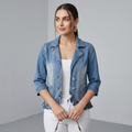 Ruffled Denim Jacket