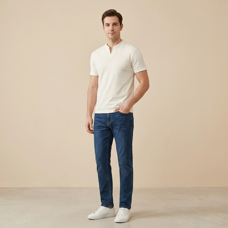 V-neck Fashion T-shirt