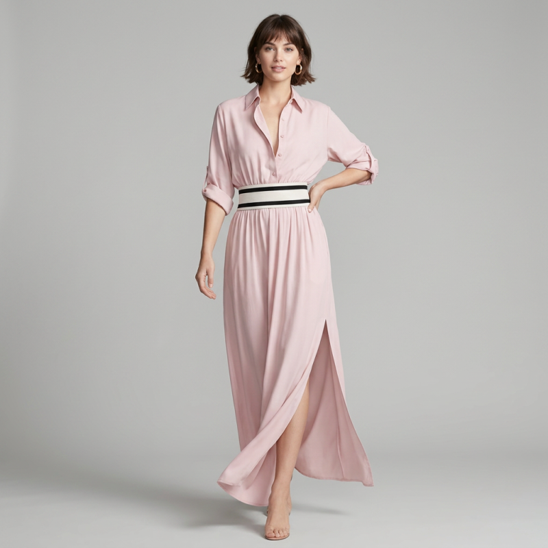 Retro Collared Dress