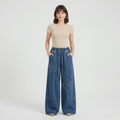 Floral Wide-leg Jeans