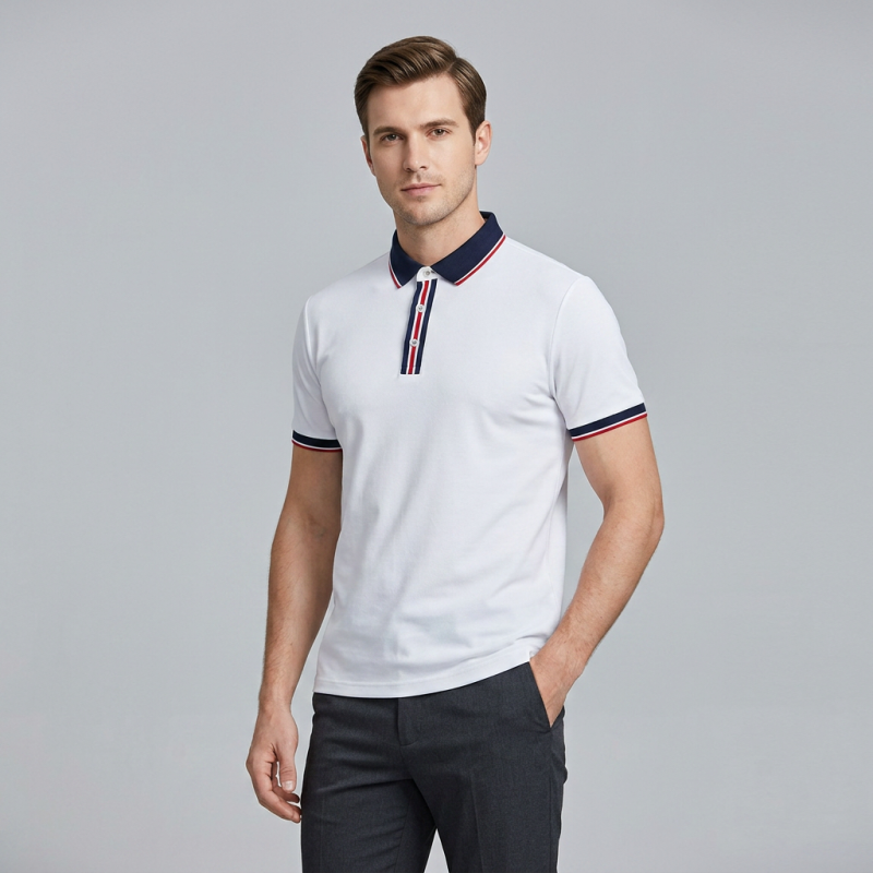 Color-blocked Polo Shirt