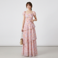 Patchwork Floral Maxi Dress