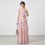 Patchwork Floral Maxi Dress
