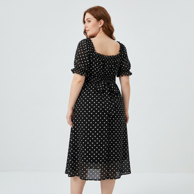 French Polka Dot Dress
