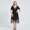 Mesh Patchwork Dress