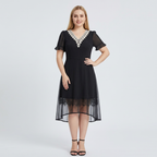 Mesh Patchwork Dress
