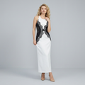 Hollow-out Halter Neck Long Dress