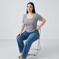 Simple Square Neck T-shirt