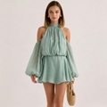 Lantern Sleeve Dress