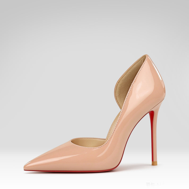 Pointed-toe Patent Leather High Heels