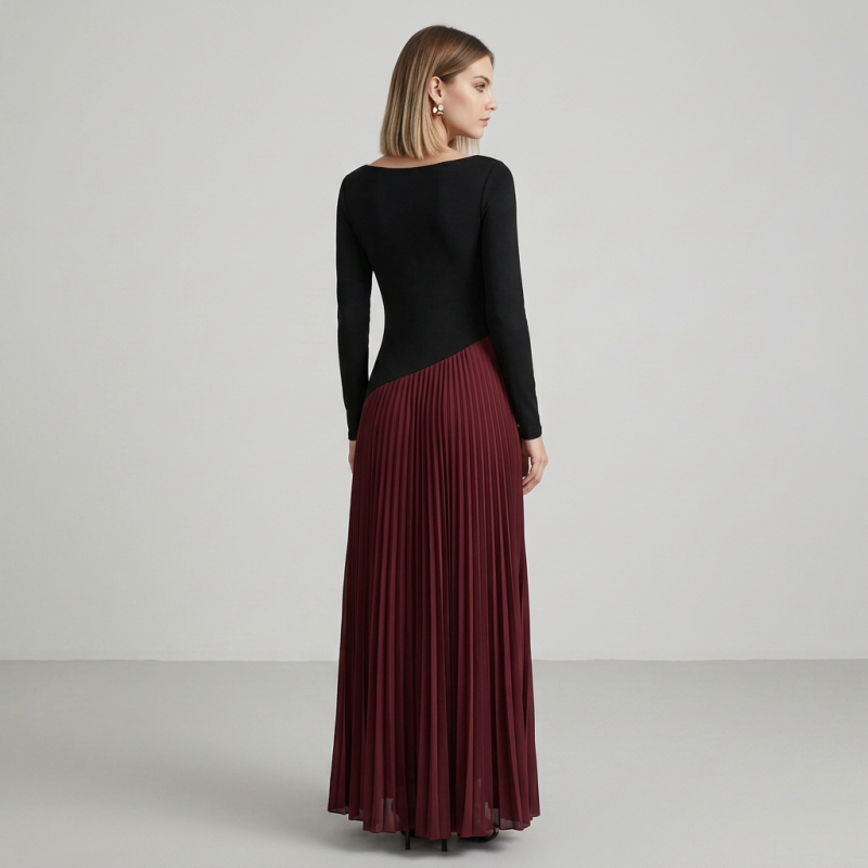Simple Color-blocked Dress