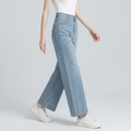 Cropped Straight Leg Jeans