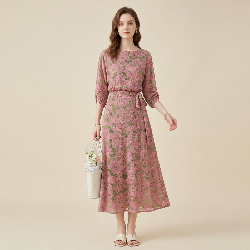 Elegant Printed Dress