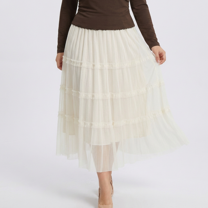 Mesh Cake Skirt