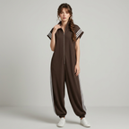 Color-blocked Fashion Jumpsuit