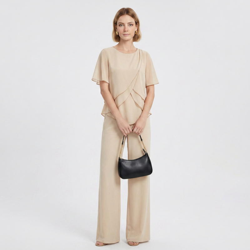 Fashionable Chiffon Two-piece Set