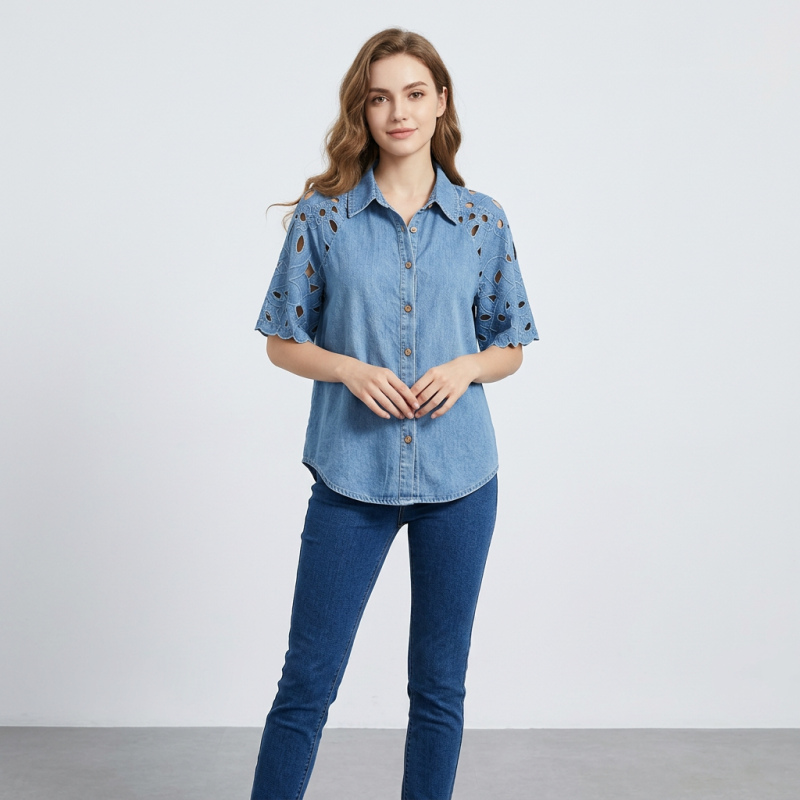 Stylish Short-sleeved Top