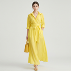 Elegant Fitted Shirt Dress