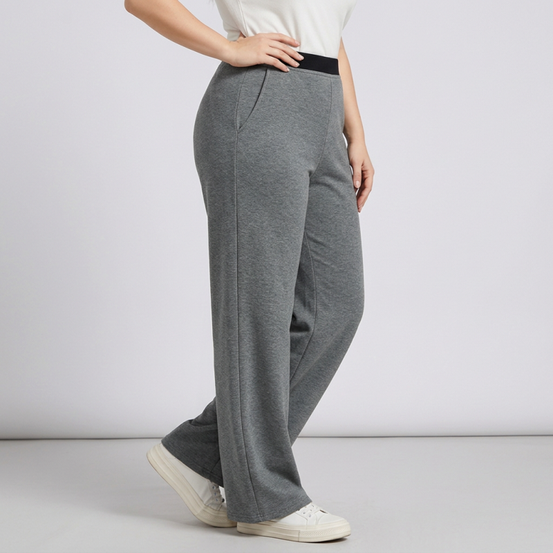 Straight-leg Casual Pants With A Good Drape