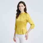 New Chinese Style Button-down Blouse
