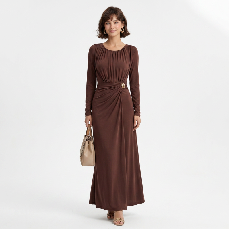 Pleated Waist Dress