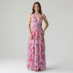 Ruffled Floral Dress