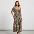 Mesh Print Dress