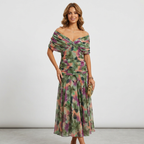 Mesh Print Dress