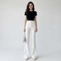 High-waisted Casual Flared Pants