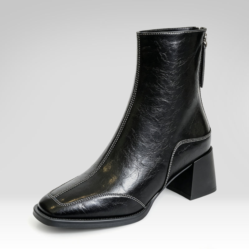 Retro Square-toe Women's Boots
