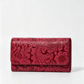 Floral Embossed Wallet