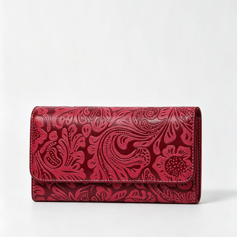 Floral Embossed Wallet