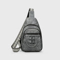 Casual Soft Leather Chest Bag