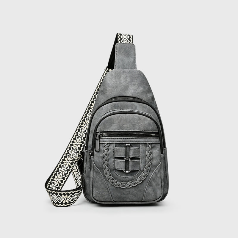 Casual Soft Leather Chest Bag