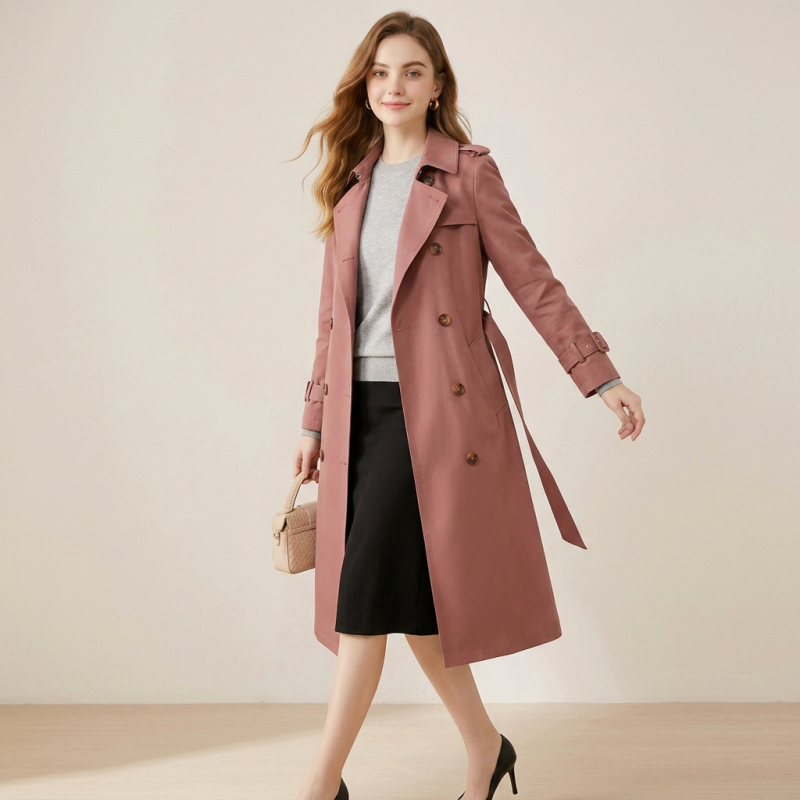 Elegant Long Trench Coat